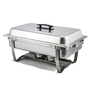 Winco C-4080 Full Size Chafer w/ Hinged Lid & Chafing Fuel Heat