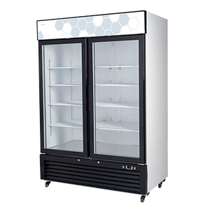 Migali C-49RM-HC Competitor Series® Two-Section Reach-in Refrigerator Merchandiser, 115v/60/1-ph