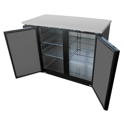 Migali C-BB48-HC Competitor Series® Two-Section Refrigerated Back Bar Cabinet, 115v/60/1-ph