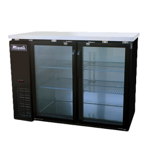 Migali C-BB48G-HC Competitor Series® Two-Section Refrigerated Back Bar Cabinet, 115v/60/1-ph