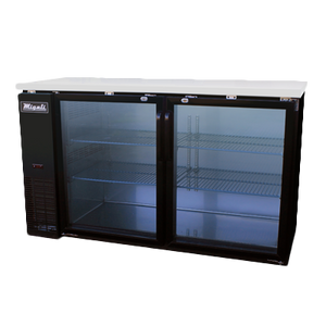Migali C-BB60G-HC Competitor Series® Two-Section Refrigerated Back Bar Cabinet, 1/3 HP, 115v/60/1-ph