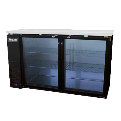 Migali C-BB60G-HC Competitor Series® Two-Section Refrigerated Back Bar Cabinet, 1/3 HP, 115v/60/1-ph