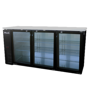 Migali C-BB72G-HC Competitor Series® Three-Section Refrigerated Back Bar Cabinet, 115v/60/1-ph