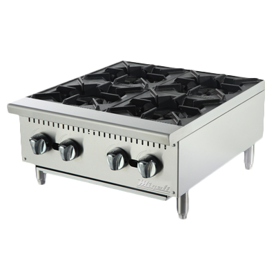 Migali C-HP-4-24 Competitor Series® Countertop Hot Plate - Natural Gas, 24"W
