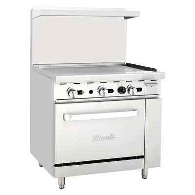 Migali C-RO-36G-NG Competitor Series® Range with Griddle, natural gas, 36” W, (1) 36” griddle, (1) oven