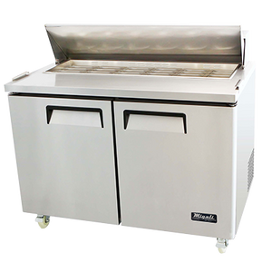 Migali C-SP48-18BT-HC Competitor Series® Two-Section Big Top Sandwich Prep Table 115v/60/1-ph