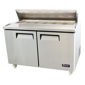 Migali C-SP60-16-HC Competitor Series® Two-Section Refrigerated Counter/Sandwich Prep Table 115v/60/1-ph