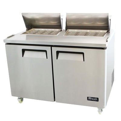 Migali C-SP60-24BT-HC Competitor Series® Two-Section Big Top Sandwich Prep Table 115v/60/1-ph