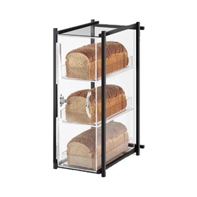 Cal-Mil 1155-13 3 Tier Bread Case - Black
