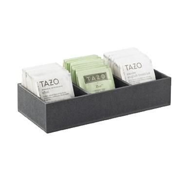 Cal-Mil 1246-13 Condiment Organizer with (3) Bins, ABS-plastic, Black