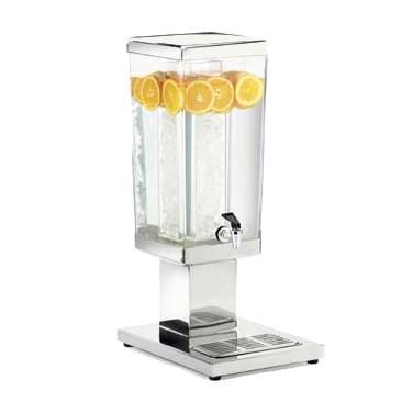 Cal-Mil 1282-3A 3 Gallon Beverage Dispenser with Ice Chamber, Square