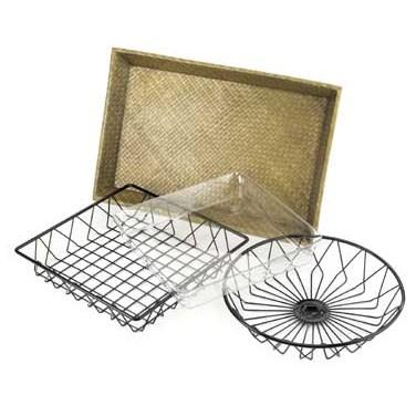 Cal-Mil 1290TRAY Basket, 18"W X 12"D, For 1290 Tray Rack, Bamboo