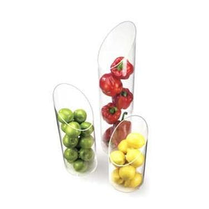 Cal-Mil 1324-24 6" Round Slanted Display Tower - 24"H, Plastic, Clear