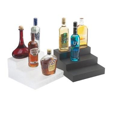 Cal-Mil 1491-69 Classic Three-Step Bottle Display, Acrylic, Graphite