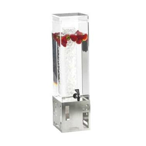Cal-Mil 1602-1-55 1.5 Gallon Stainless Steel Beverage Dispenser with Ice Chamber