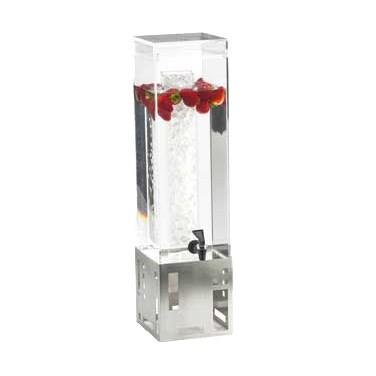 Cal-Mil 1602-3-55 3 Gallon Stainless Steel Beverage Dispenser with Ice Chamber