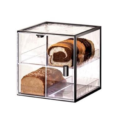 Cal-Mil 1720-4 4 Tier Bread Case with Wire Frame & Textured Acrylic Body