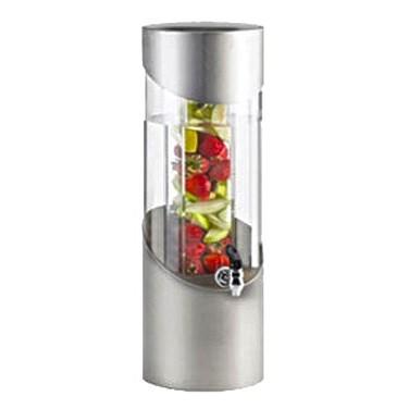 Cal-Mil 1990-3INF-55 3 Gallon Round Stainless Steel Beverage Dispenser with Infusion Chamber