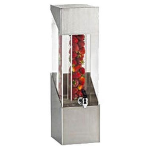 Cal-Mil 1991-3INF-55 3 Gallon Square Stainless Steel Beverage Dispenser with Infusion Chamber