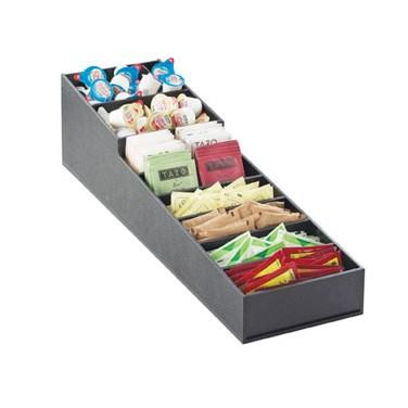 Cal-Mil 2059 Stackable Black Condiment Display, ABS-Plastic