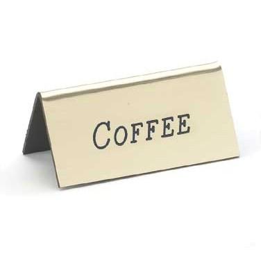 Cal-Mil 228-1-011 Beverage Tent Sign (Coffee), Gold