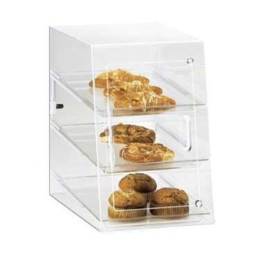 Cal-Mil 263-S Classic Three Tier Acrylic Display Case with Front and Rear Doors