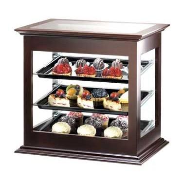Cal-Mil 284-52 Three Tier Wood Frame Display Case with Rear Door