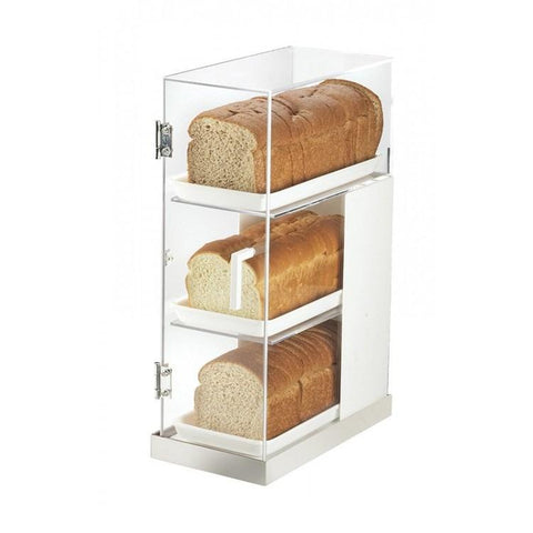 Cal-Mil 3021-55 3 Tier Luxe Bread Display Case - Clear, Stainless Steel