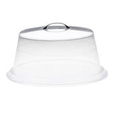 Cal-Mil 312-10 10" Round Colonial Cover with Flat Top, Clear Acrylic