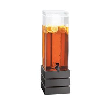 Cal-Mil 3301-3-96 3 Gallon Beverage Dispenser - Lid, Spigot, Acrylic, Midnight Bamboo