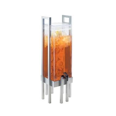 Cal-Mil 3302-3-74 3 Gallon One By One Beverage Dispenser - Lid, Spigot, Acrylic, Silver