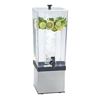 Cal-Mil 3324-3INF-55 3 Gallon Econo Beverage Infusion Dispenser - Lid, Spigot, Stainless Steel