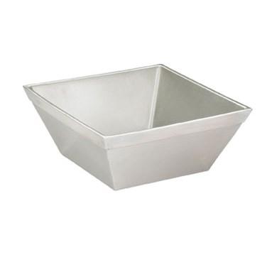 Cal-Mil 3326-7-55 7" Square Stainless Steel Cold Concept Bowl - 4"H