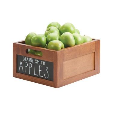 Cal-Mil 3354-10 Bamboo-Colored Wood Chalkboard Ice Housing - 11" X 13"