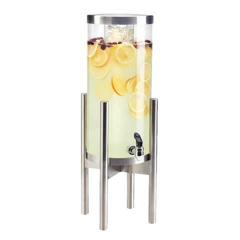Cal-Mil 3565-3INF-55 3 Gallon Round Beverage Dispenser with Stainless Steel Base and Infusion Chamber