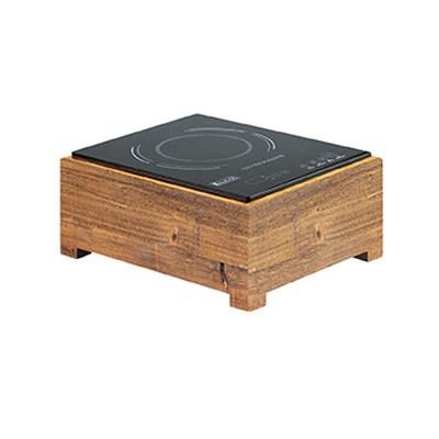Cal-Mil 3633-99 Madera Rustic Pine Countertop Induction Cooker with 1 Burner - 120V, 1600W
