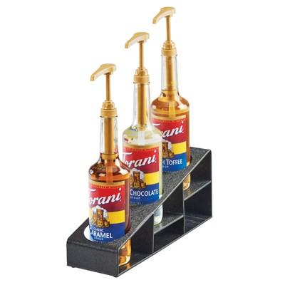 Cal-Mil 3666-13 Condiment Bottle Organizer with (3) Compartments, Black