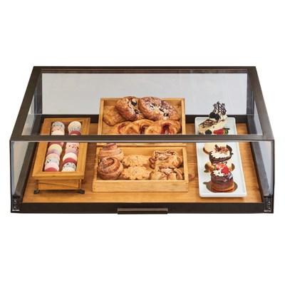 Cal-Mil 3694-84 Pastry Display Case with Pull-Out Drawer, Bronze Frame