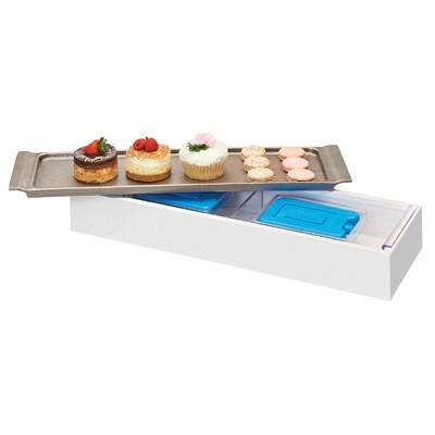 Cal-Mil 3699-623-15 Cold Concept Cooling Base, 7.75"D, Wood, White