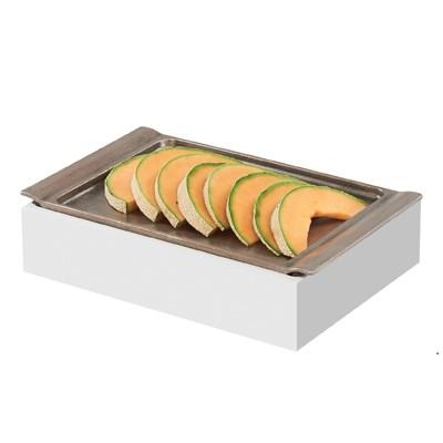 Cal-Mil 3699-915-15 Cold Concept Cooling Base - 10.25"D, Wood, White