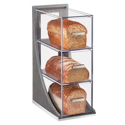 Cal-Mil 3815-83 Non-Refrigerated Bread Case with (3) Drawers, Gray