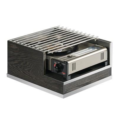 Cal-Mil 3816-87 Frame with Steel Grill Top For Butane Stove, Oak/Metal