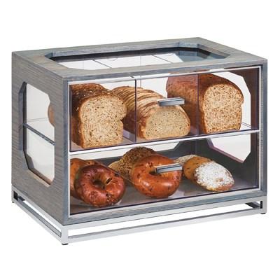 Cal-Mil 3820-83 Ashwood Non-Refrigerated Bread Display Case with (4) Compartments, Gray
