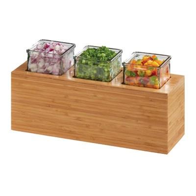 Cal-Mil 3836-3-60 Bamboo Action Station Glass Jar Unit