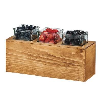 Cal-Mil 3836-3-99 Madera Rustic Pine Action Station Glass Jar Unit