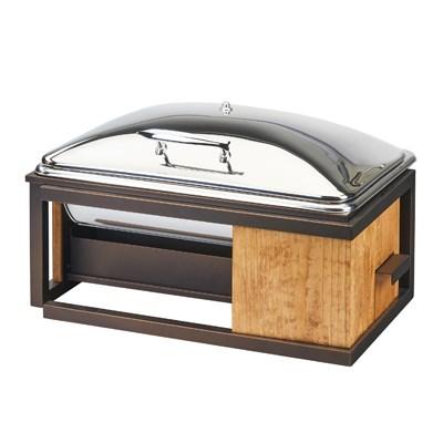 Cal-Mil 3907-84 8 Qt Sierra Chafer with Drawer, Bronze