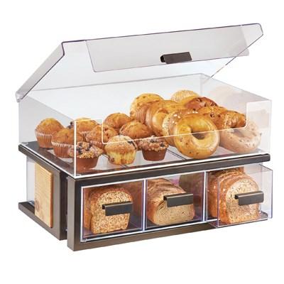 Cal-Mil 3908-84 Non-Refrigerated Countertop Self Serve Sierra Display Bin with (3) Drawers, Bronze