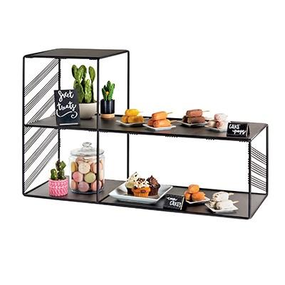 Cal-Mil 4110-13 Portland Library Display Riser - 24"H, Wire, Black