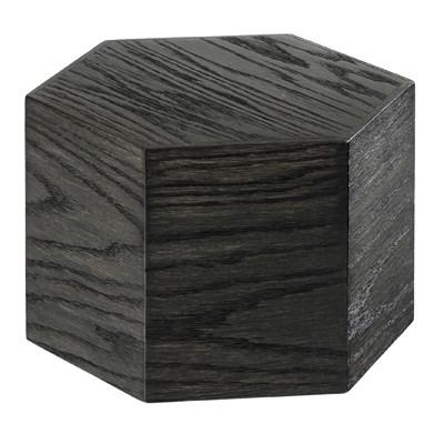 Cal-Mil 435-8-87 Cinderwood Hexagon Oak Wood Riser - 12" X 8"