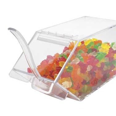 Cal-Mil 492-H Classic Topping Bin, 5.5"H, Holster, Clear Acrylic